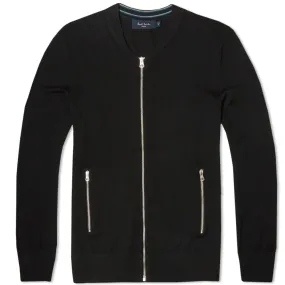 Paul Smith Merino Zip CardiganBlack