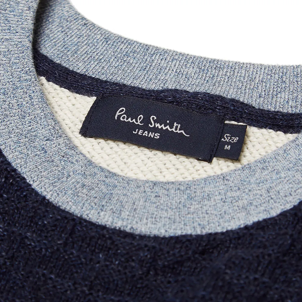 Paul Smith Raglan Sleeve Knit SweaterNavy