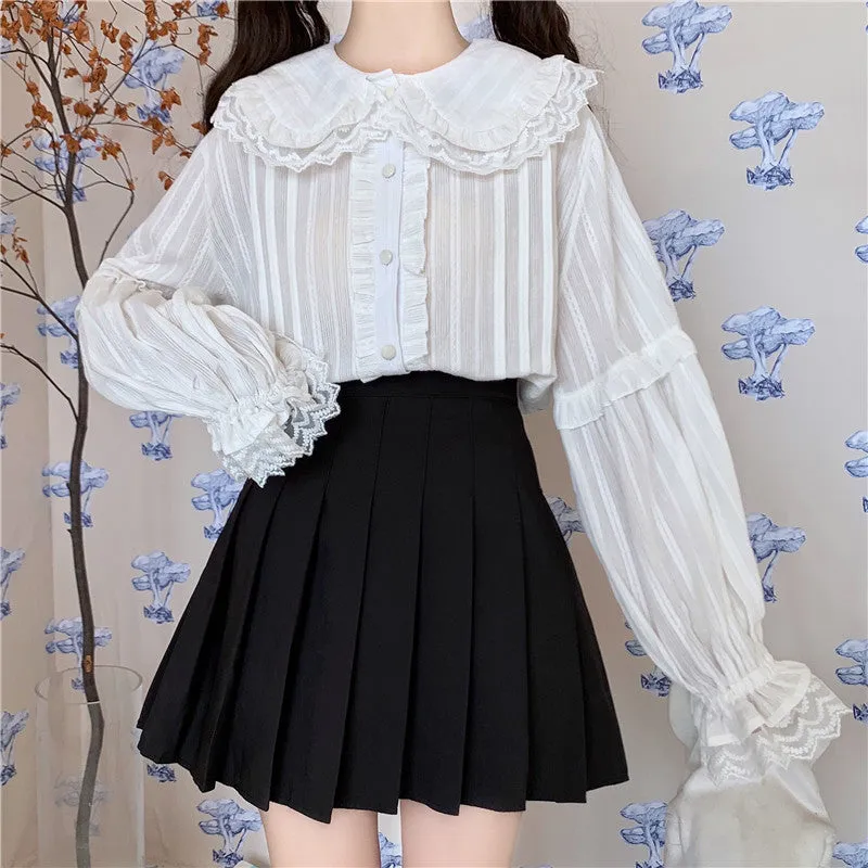 Petunia Spiderlocks Kawaii Lolita Lace Shirt