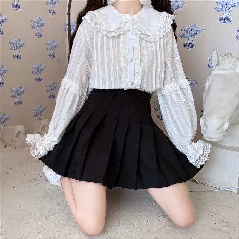 Petunia Spiderlocks Kawaii Lolita Lace Shirt