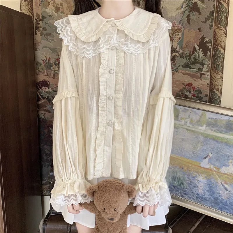 Petunia Spiderlocks Kawaii Lolita Lace Shirt