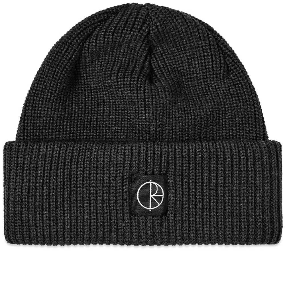 Polar Skate Co. Double Fold Merino BeanieBlack