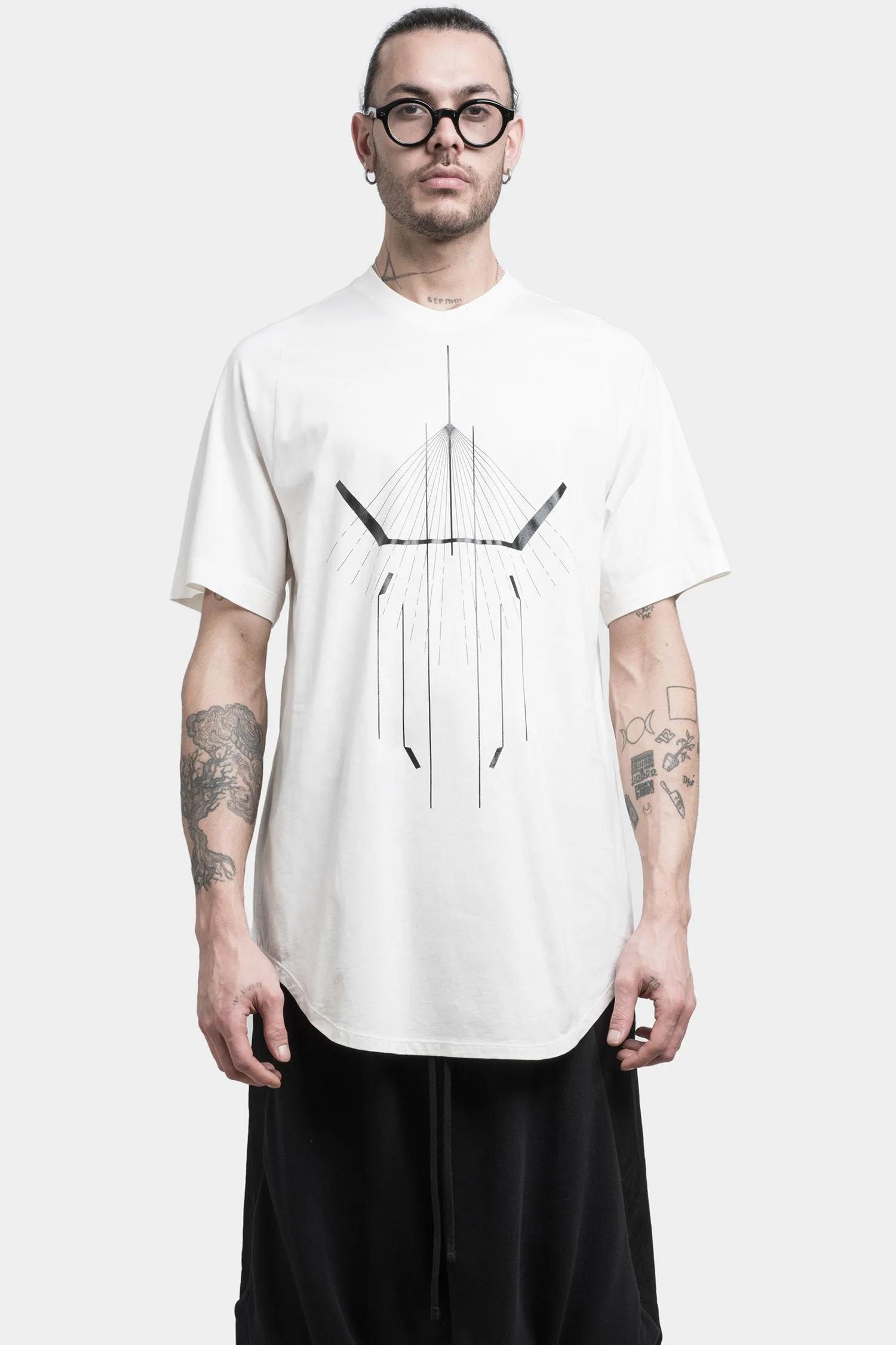 Printed raglan T-Shirt, Off White