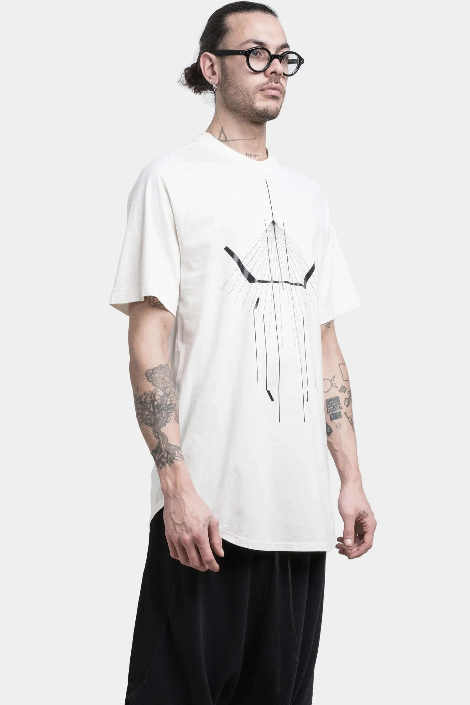 Printed raglan T-Shirt, Off White