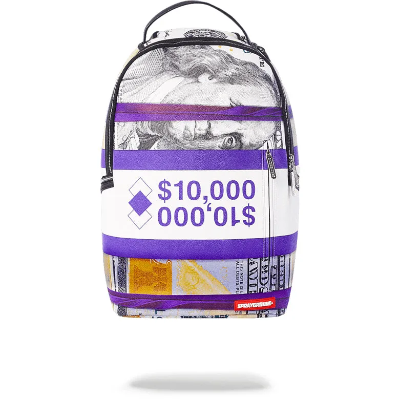 PURPLE MONEY BANDS BACKPACK - PURPLE