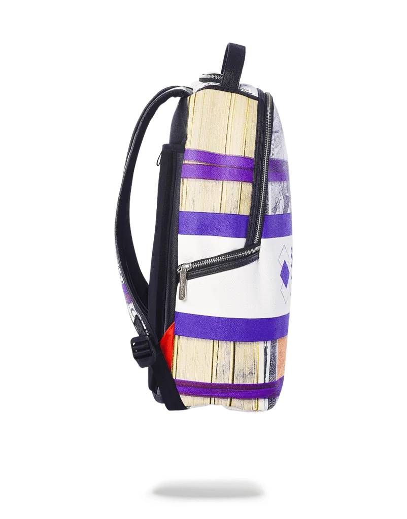 PURPLE MONEY BANDS BACKPACK - PURPLE