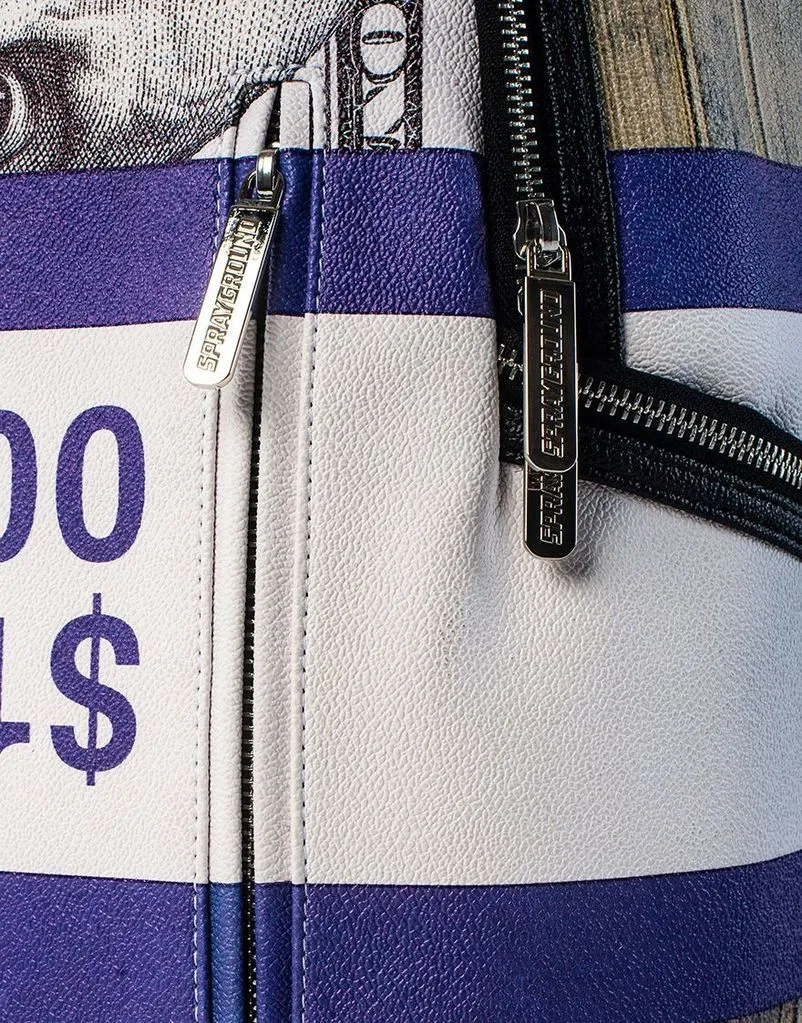 PURPLE MONEY BANDS BACKPACK - PURPLE