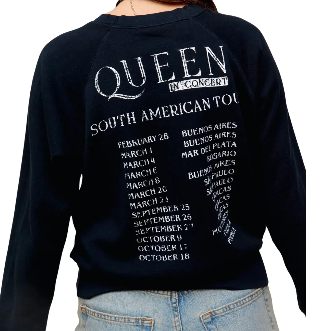 QUEEN SOUTH AMERICAN RAGLAN CREW