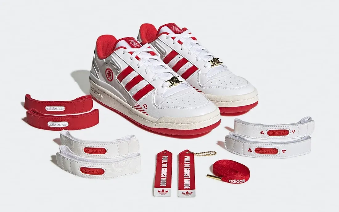 Quiccs x Adidas Forum Low Footwear White Scarlett Core Black GW3493