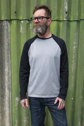 Raglan Long Sleeve / Grey & Black