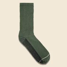 Recycled Marled Sock - Moss