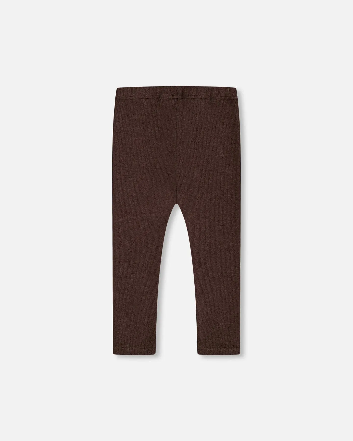 Rib Leggings Dark Brown