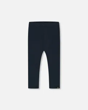 Rib Leggings Navy