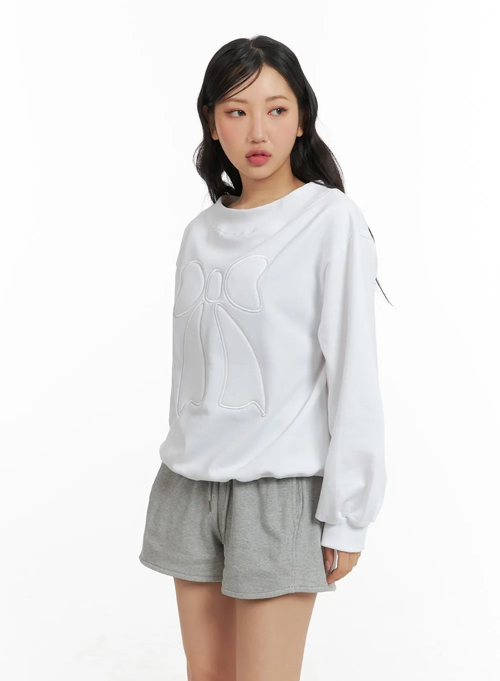 Ribbon Crewneck Sweatshirt CM420