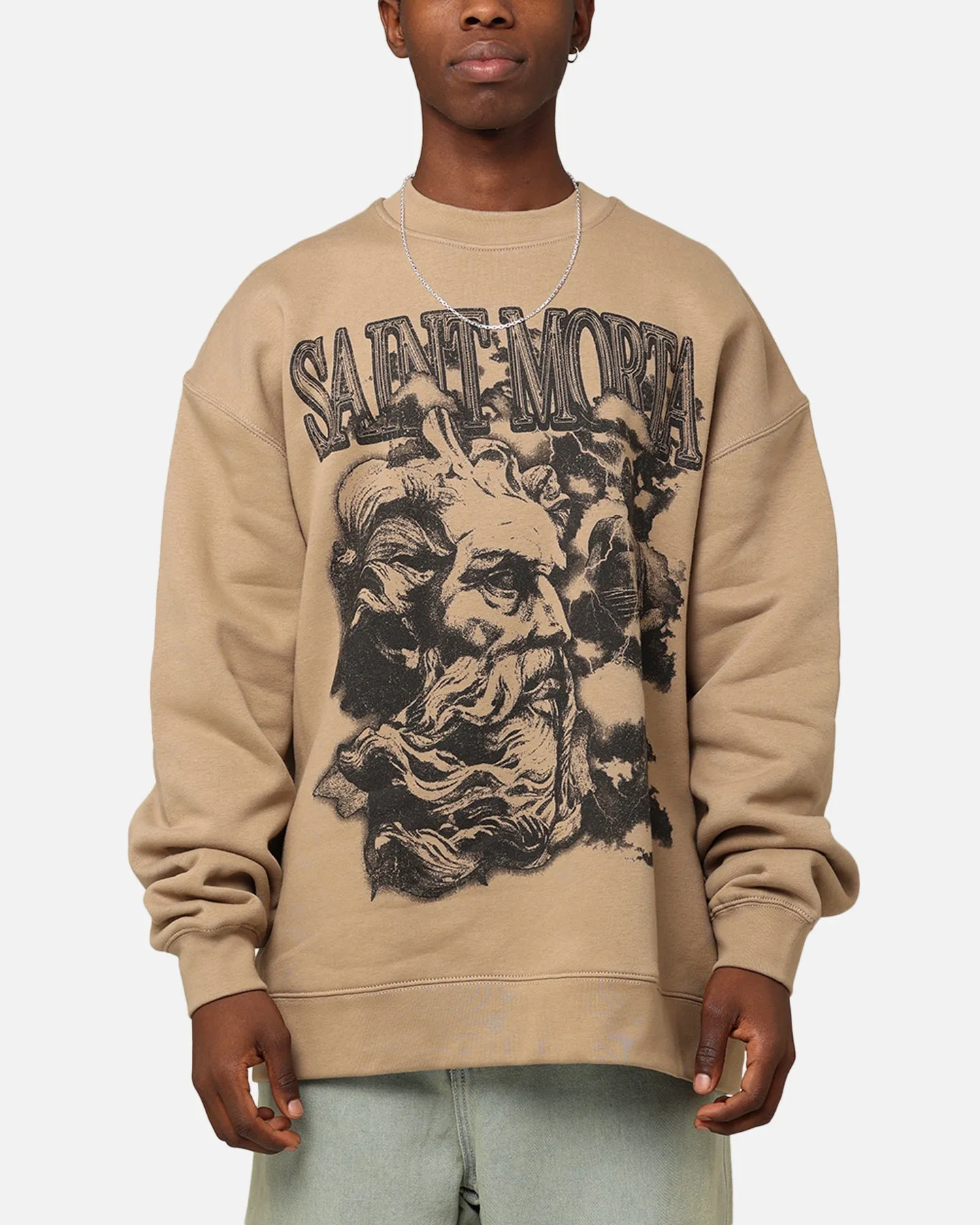 Saint Morta Zeus Heavy Crewneck Sand