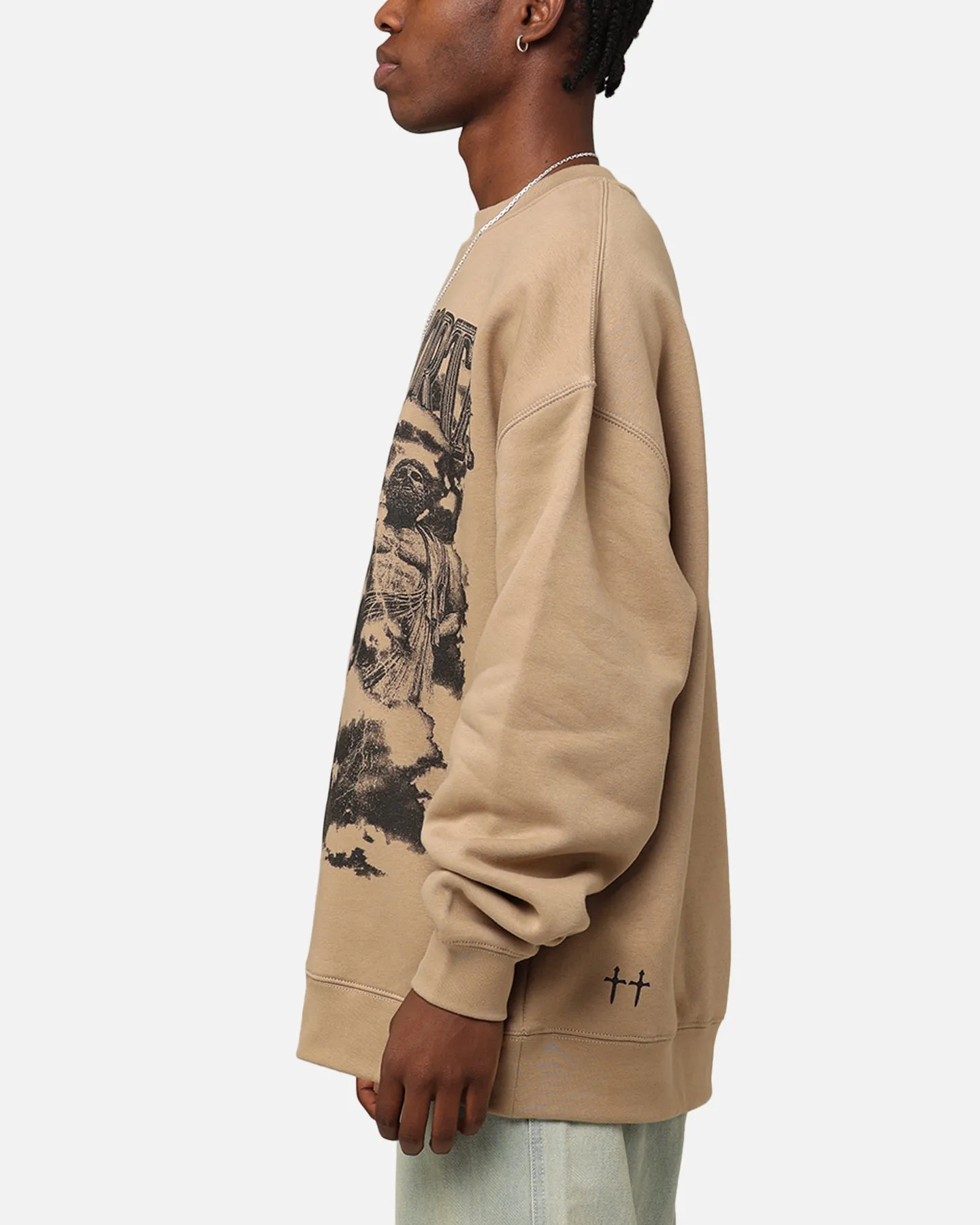 Saint Morta Zeus Heavy Crewneck Sand