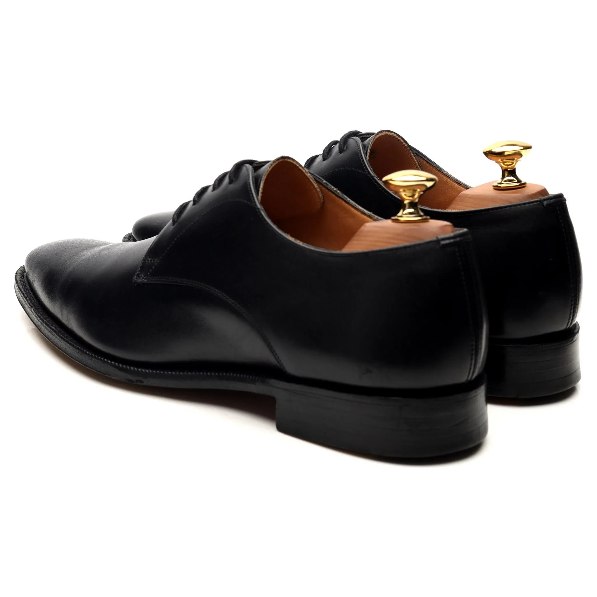 'Sawley' Black Leather Derby UK 6 F