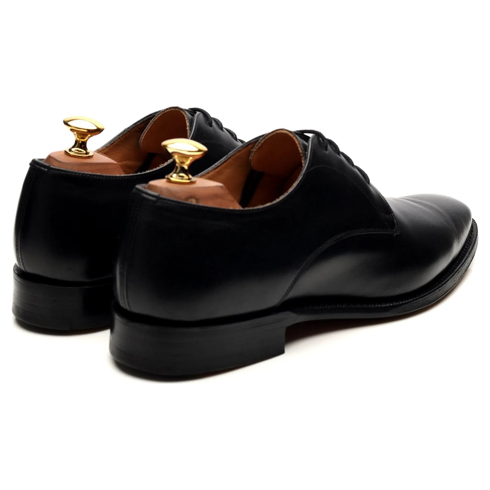 'Sawley' Black Leather Derby UK 6 F