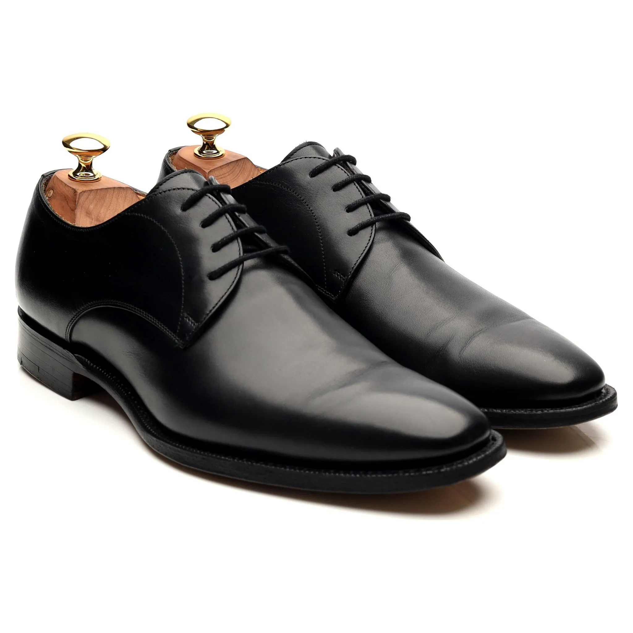 'Sawley' Black Leather Derby UK 6 F