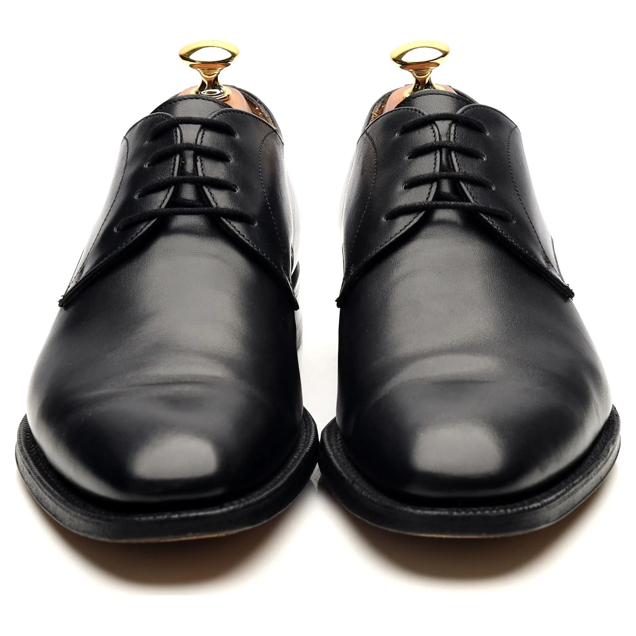 'Sawley' Black Leather Derby UK 6 F