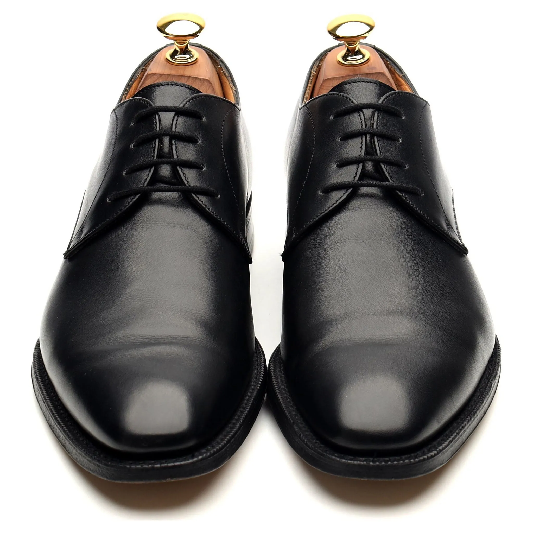 'Sawley' Black Leather Derby UK 6 F