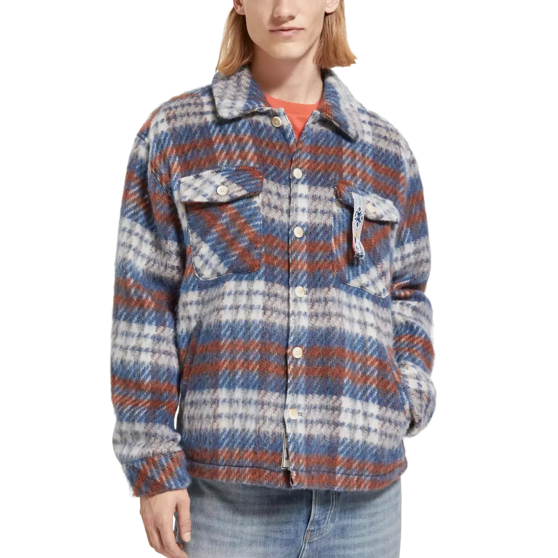 SCOTCH & SODA BRUSHED WOOL OVERSHIRT