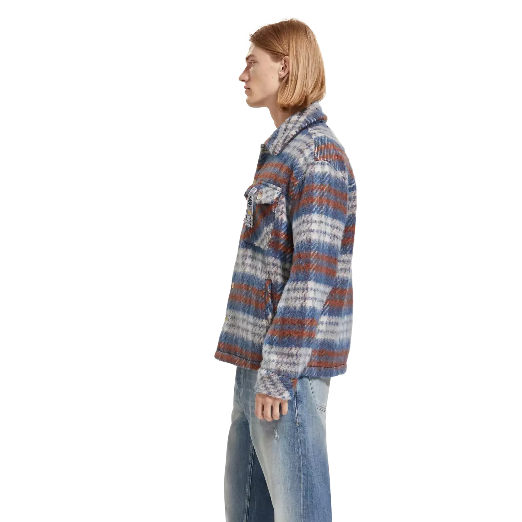 SCOTCH & SODA BRUSHED WOOL OVERSHIRT