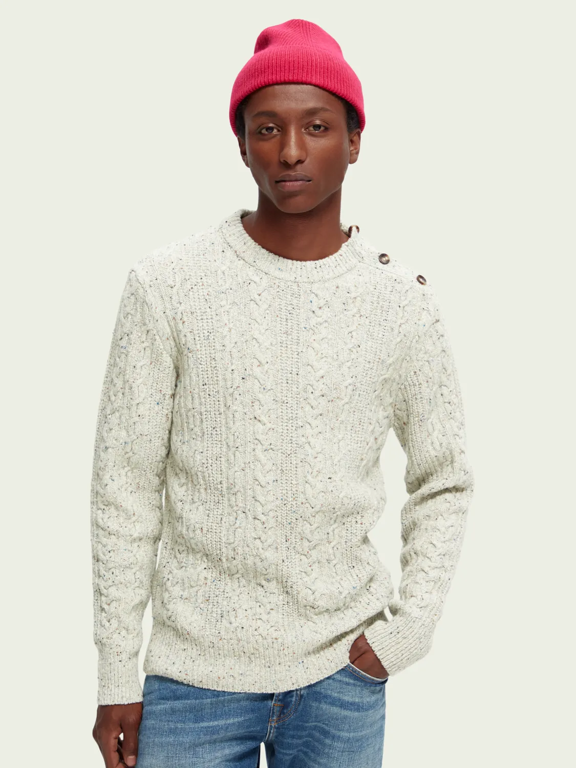 Scotch & Soda Cable Knit Wool