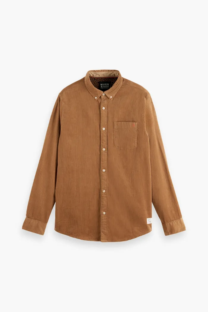 Scotch & Soda Camel Essential Corduroy Shirt