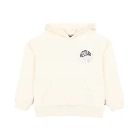 Scotch & Soda Cream Hooded Sweatshirt Flowers For Girls