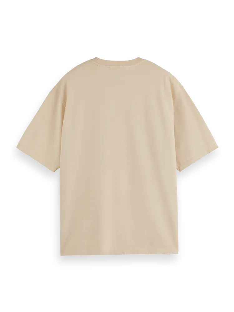 Scotch & Soda Crewneck Tee - PARCHMENT