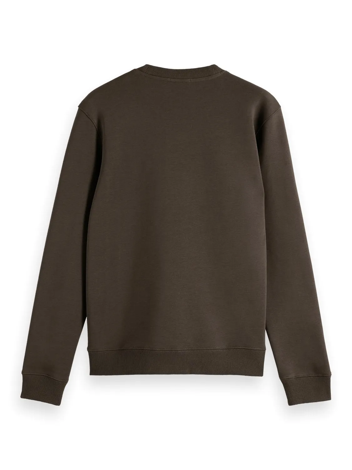 Scotch & Soda Embroidered Sweatshirt / Coffee