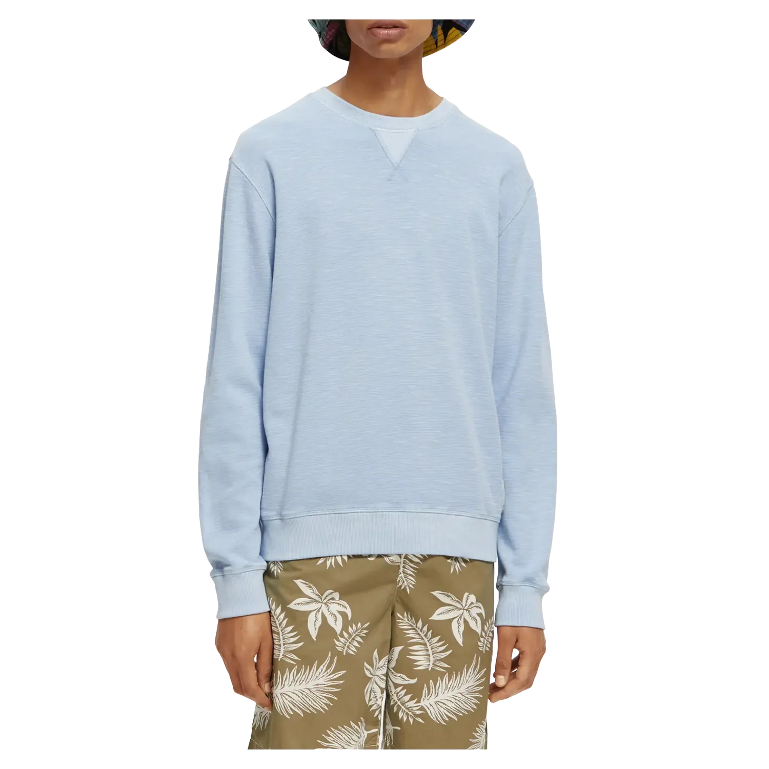 Scotch & Soda Garment Dye Structured Sweatshirt