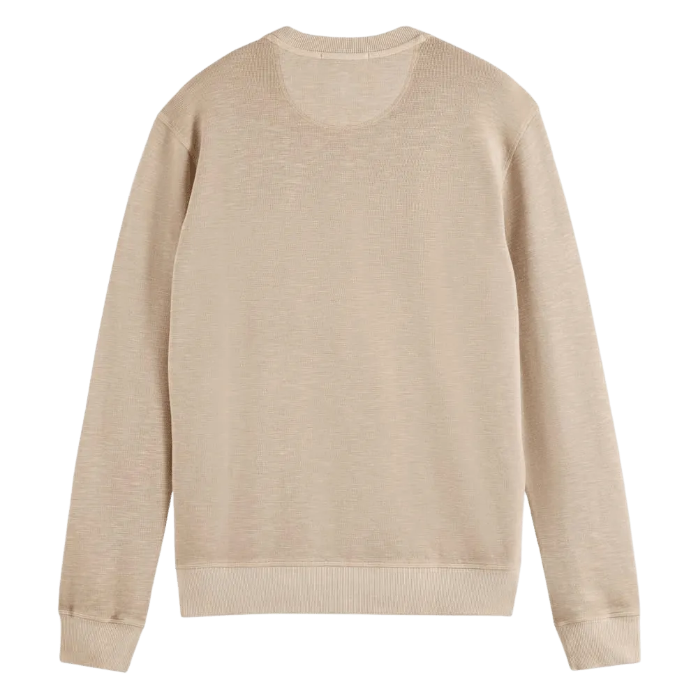 Scotch & Soda Garment Dyed Structured Sweatshirt