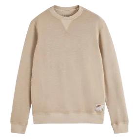 Scotch & Soda Garment Dyed Structured Sweatshirt