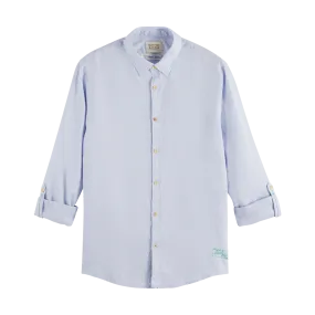 Scotch & Soda Linen Shirt With Roll Up