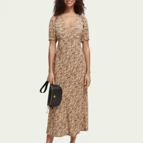 Scotch & Soda Maxi Dress with Open Back