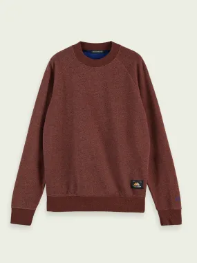 Scotch & Soda Melange Crew Neck Sweat with Raglan sleeve