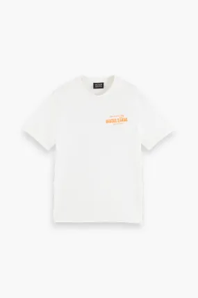 Scotch & Soda Off White Artwork T-Shirt