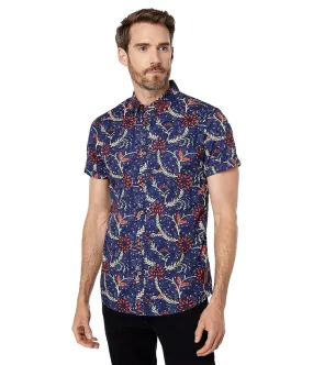 Scotch & Soda Printed Lightweight Short Sleeve Shirt Men's