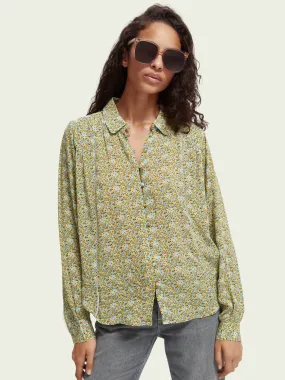 Scotch & Soda Printed Long Sleeve Blouse