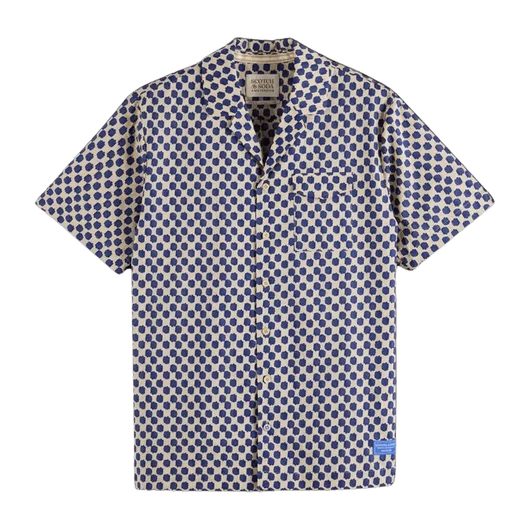 Scotch & Soda Printed Short Sleeve Shirt