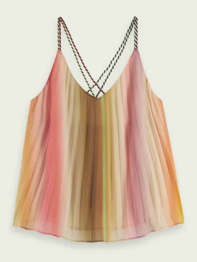 Scotch & Soda Rainbow Pleated Top