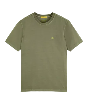 Scotch & Soda Regular Fit Garment-Dyed Logo T-Shirt