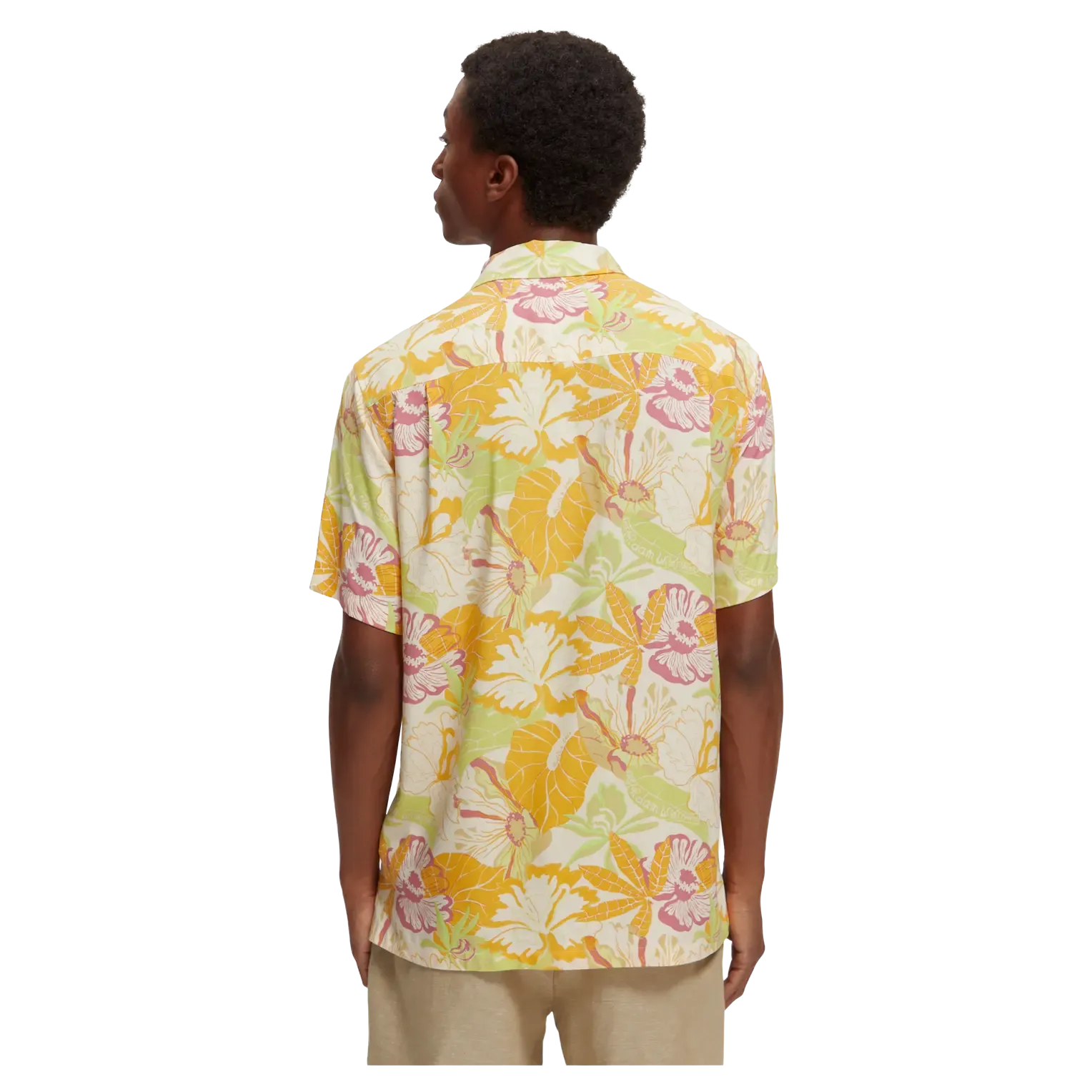 Scotch & Soda Short Sleeve Printed Camp Shirt