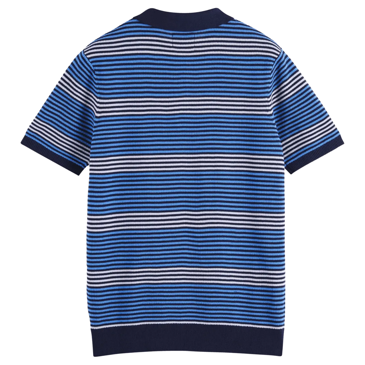 Scotch & Soda Structured Stripe Knitted Polo