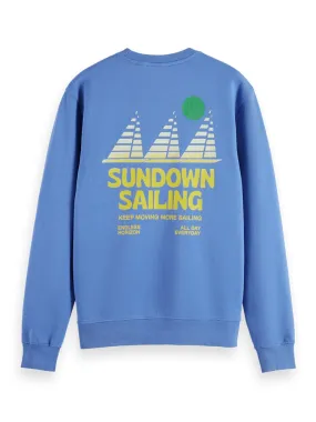 Scotch & Soda 'Sundown Sailing' Sweatshirt / Tile Blue