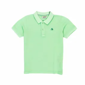 Scotch & Soda Unisex Apple Green Colored Polo Shirt For Children