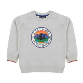 Scotch & Soda Unisex Light Gray Melange Sweatshirt