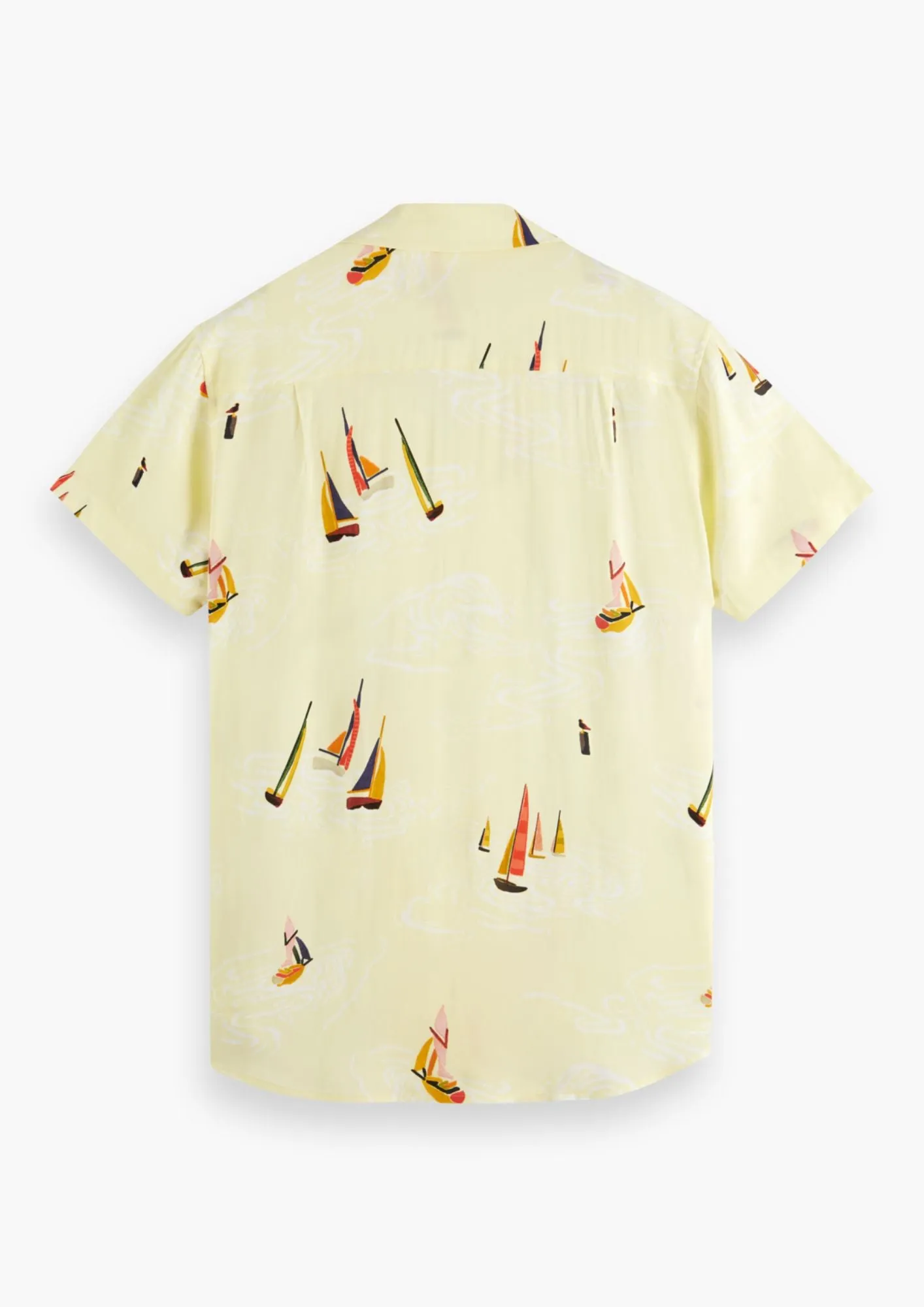 Scotch & Soda Yellow Boat Printed Shirt